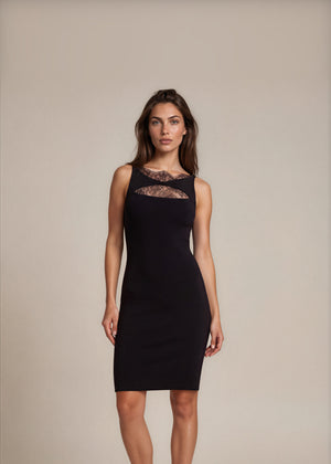 Valentino Black Lace Mini Dress