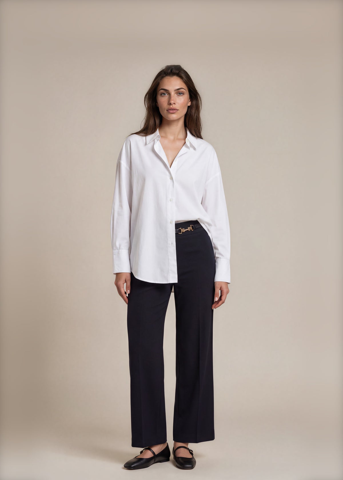 Celine Navy and Gold Pants front