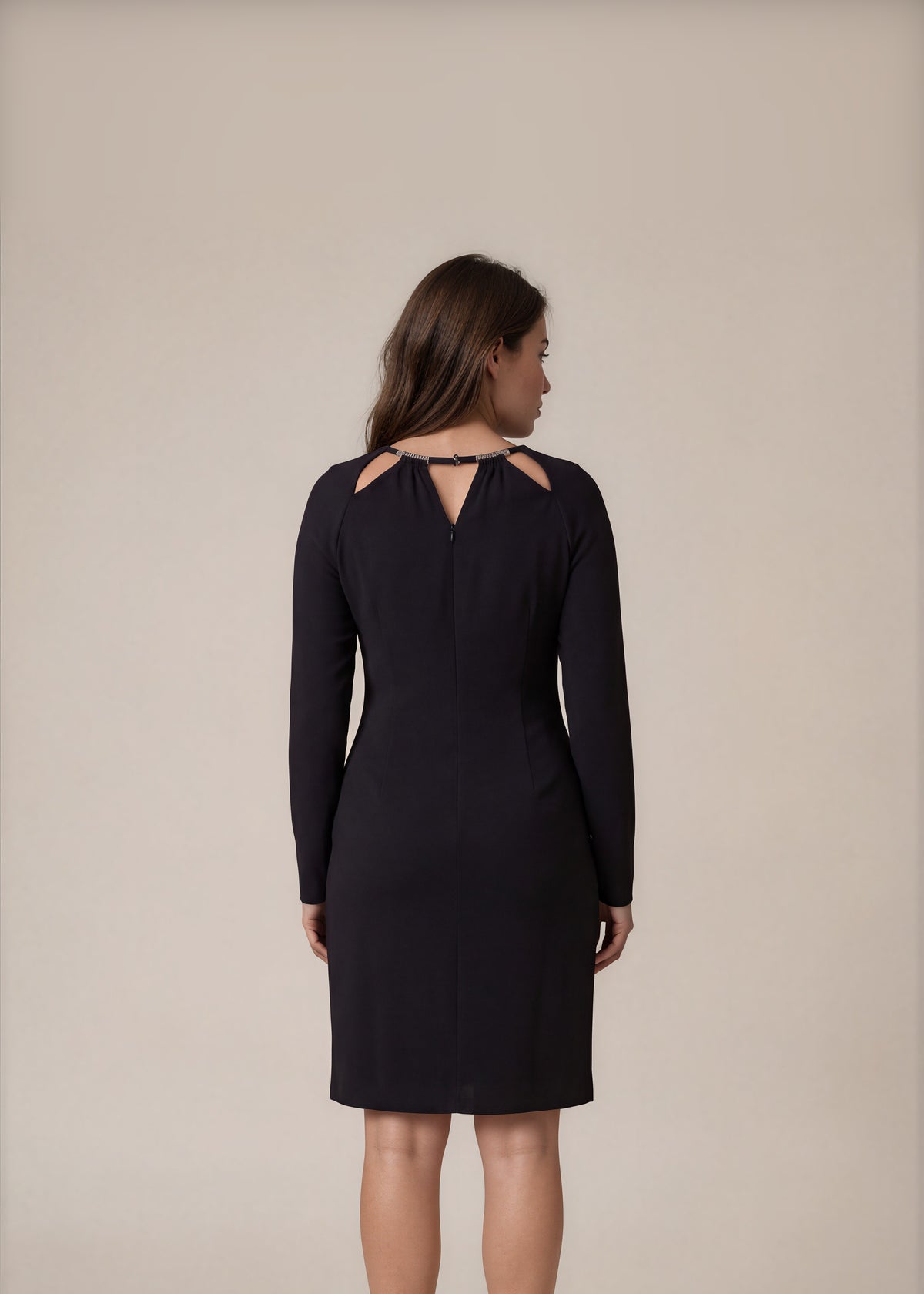 Cavalli Black Cutout Mini Dress back