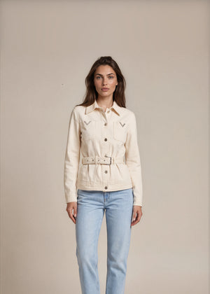 Valentino Cream Denim Jacket