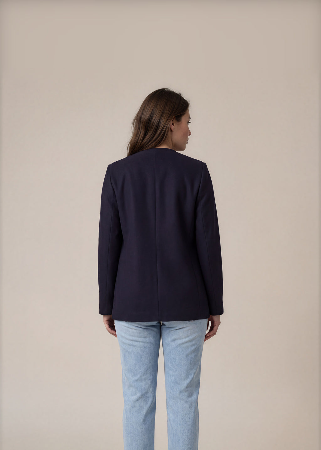 Valentino Navy Butterfly Blazer back