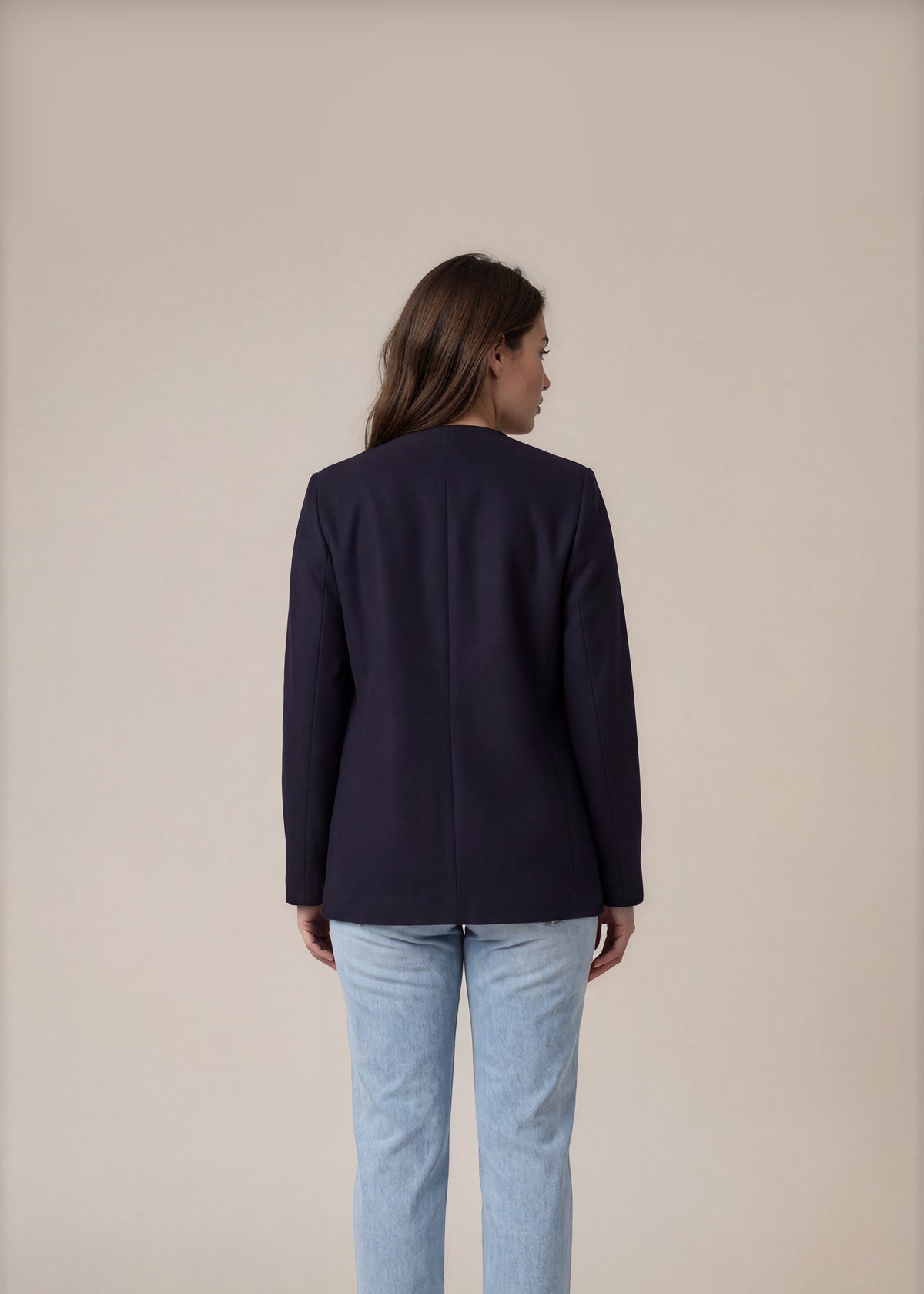Valentino Navy Butterfly Blazer back