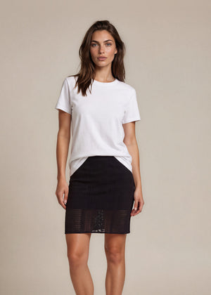 Gianfranco Ferre Black Sheer Midi Skirt