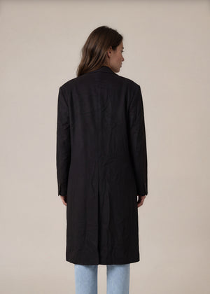 Valentino Black Cashmere Long Blazer