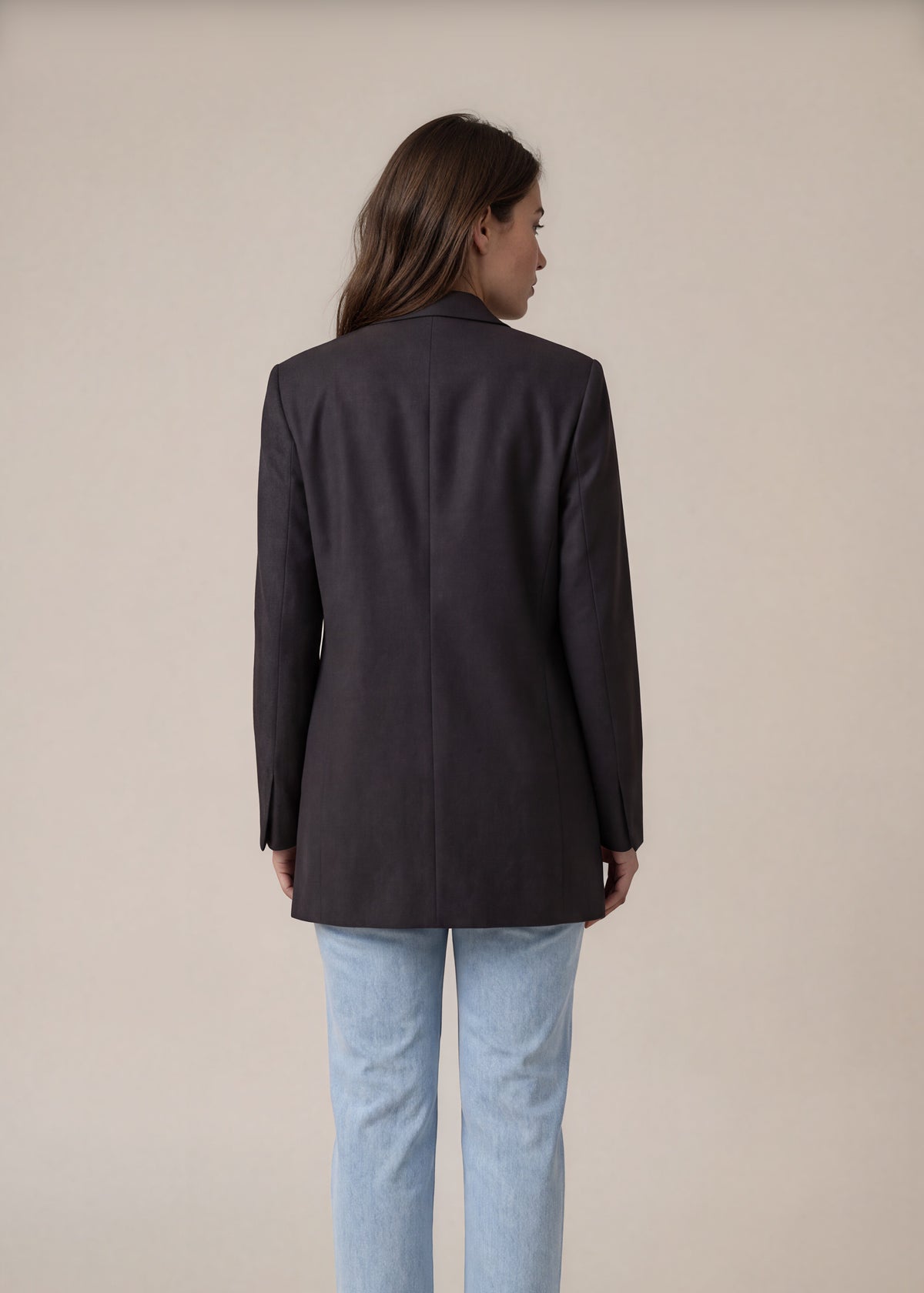 Gianfranco Ferre Vintage Grey Embellished Coat back