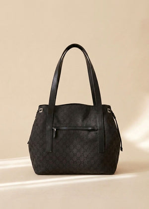 Gucci Black Monogram Tote