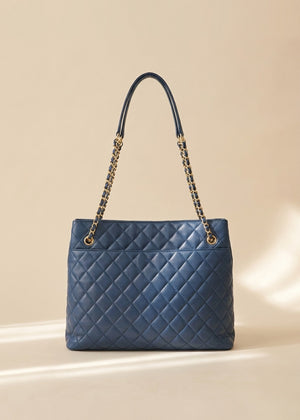 Chanel Navy Quilted Shoulder Bag