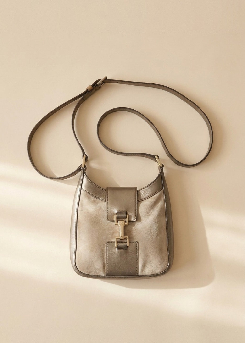 Gucci Gold Leather Square Jackie Bag cover