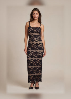 Black Lace Gown