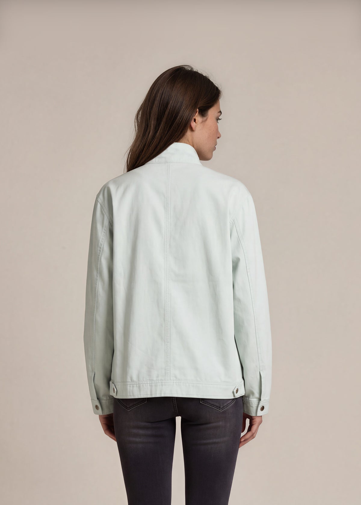 YSL Mint Windbreaker Jacket back