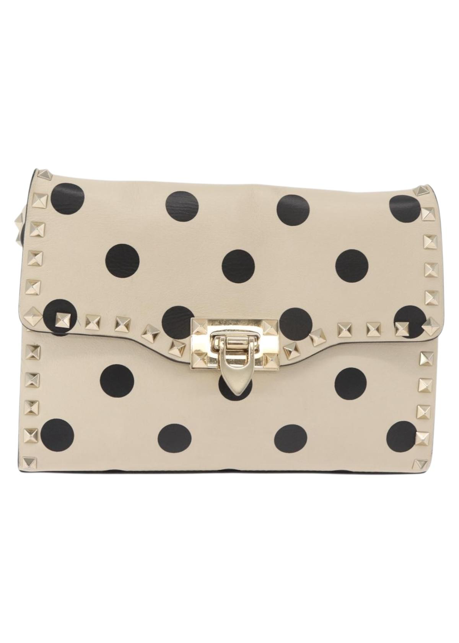 Valentino Polka Dot Rockstud Crossbody Bag