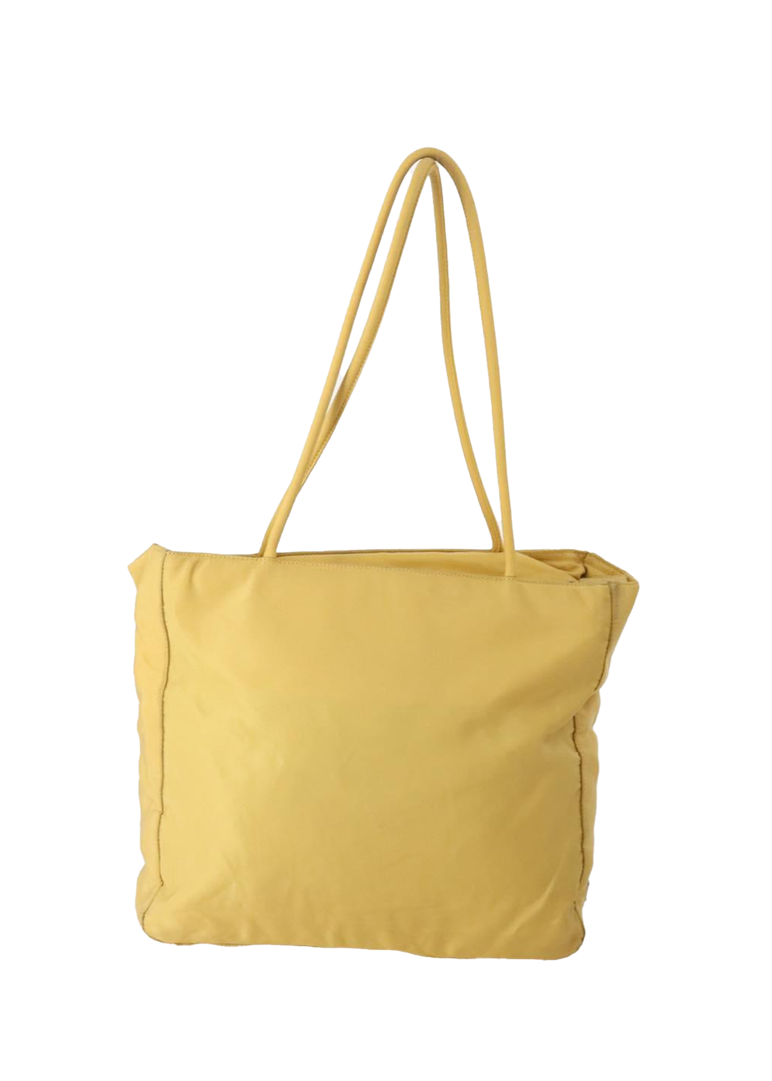 Prada Yellow Nylon Tote
