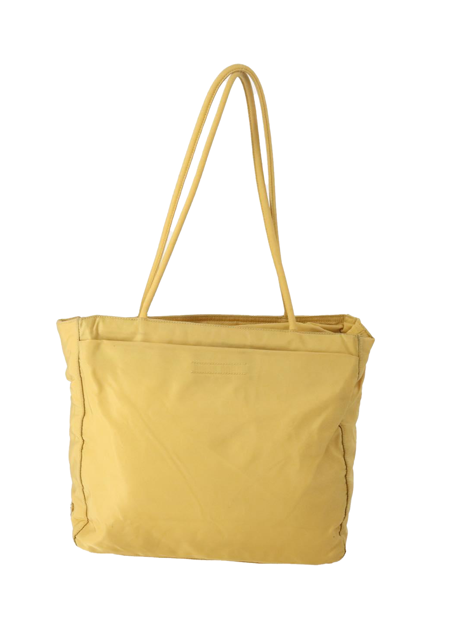Prada Yellow Nylon Tote