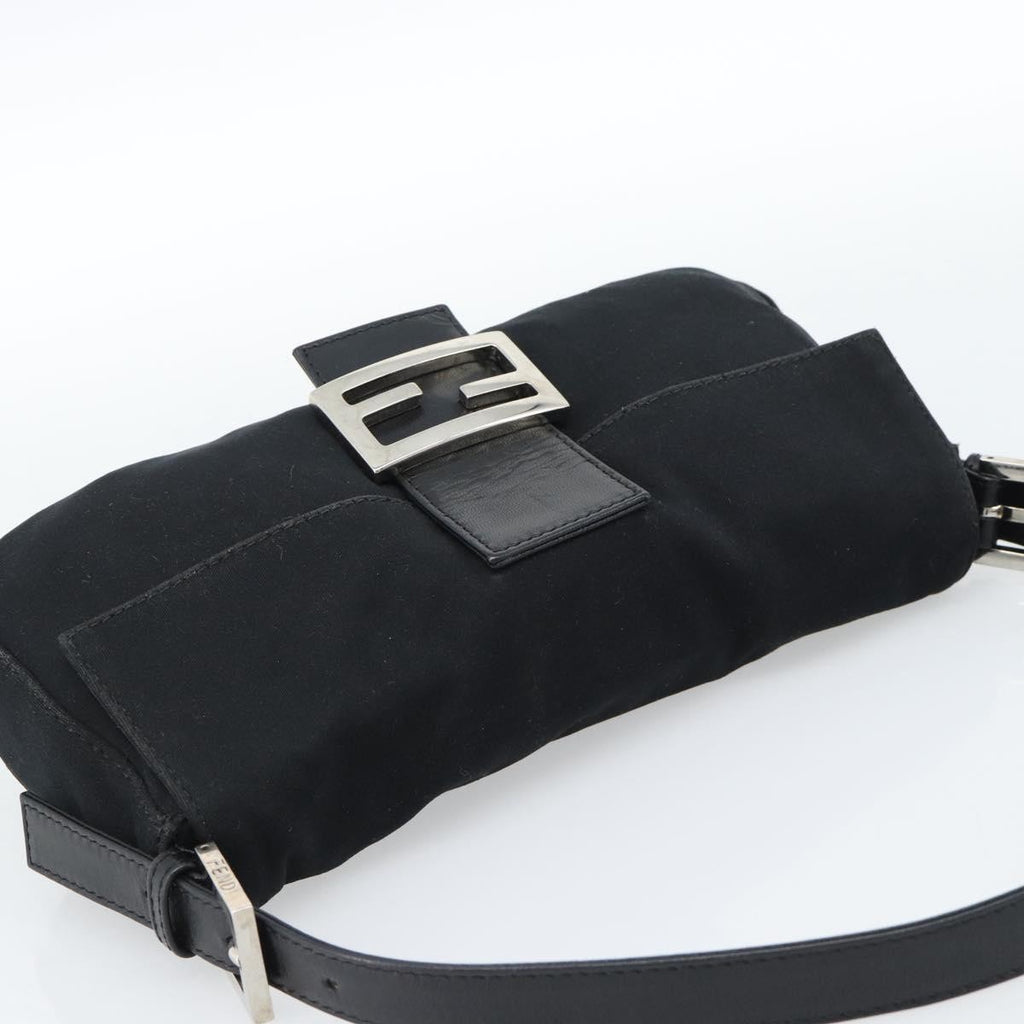 Fendi Black Nylon Baguette