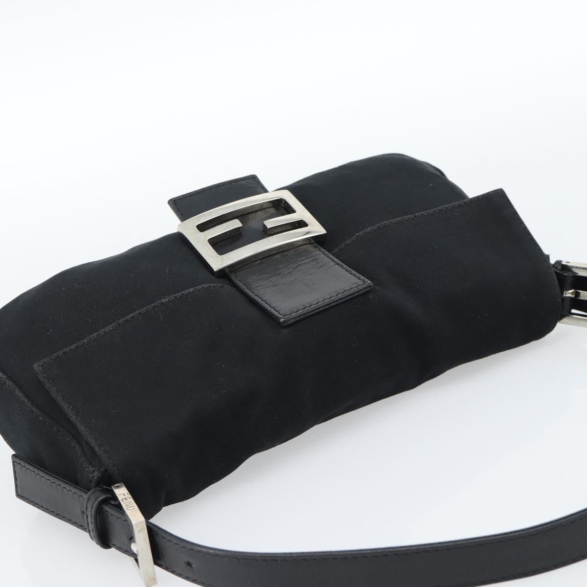 Fendi Black Nylon Baguette