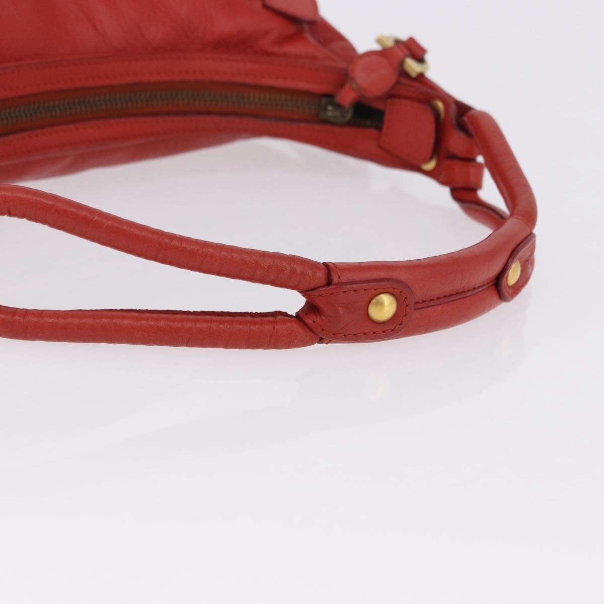 Ferragamo Red Leather Hobo Bag