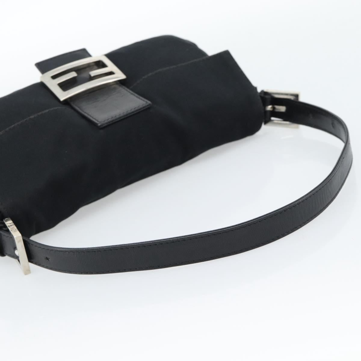 Fendi Black Nylon Baguette