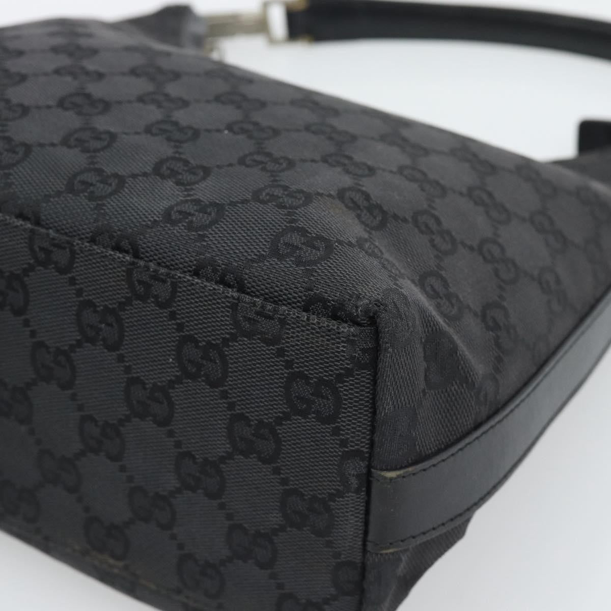 Gucci Black Monogram Canvas Shoulder Bag