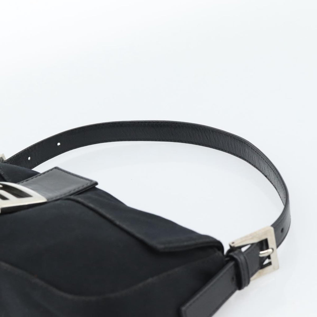 Fendi Black Nylon Baguette