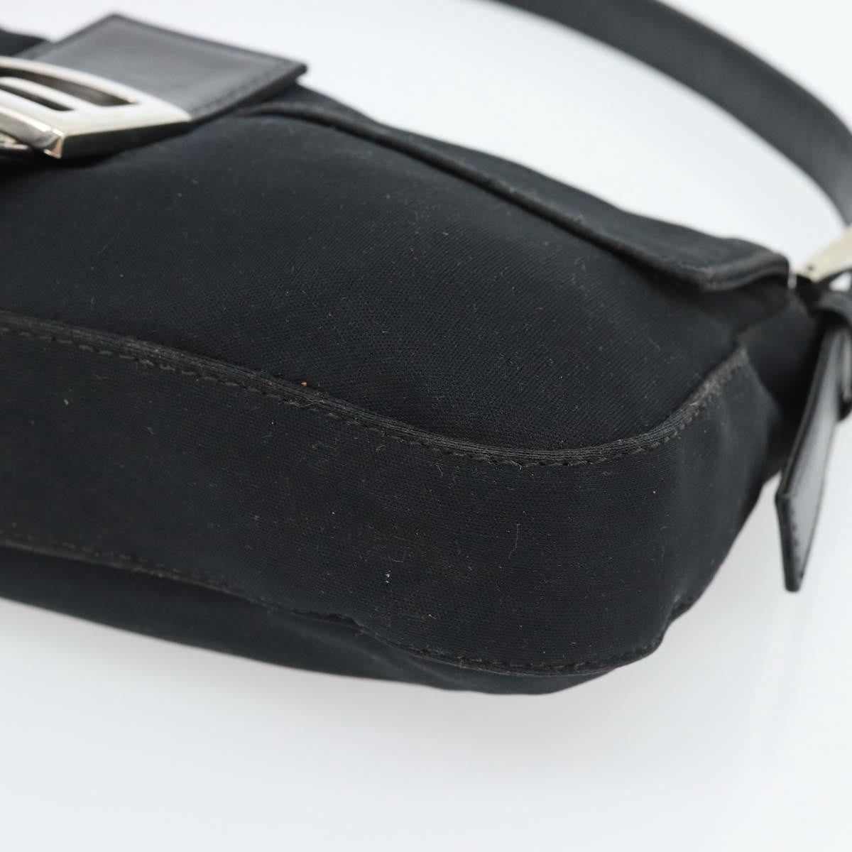 Fendi Black Nylon Baguette