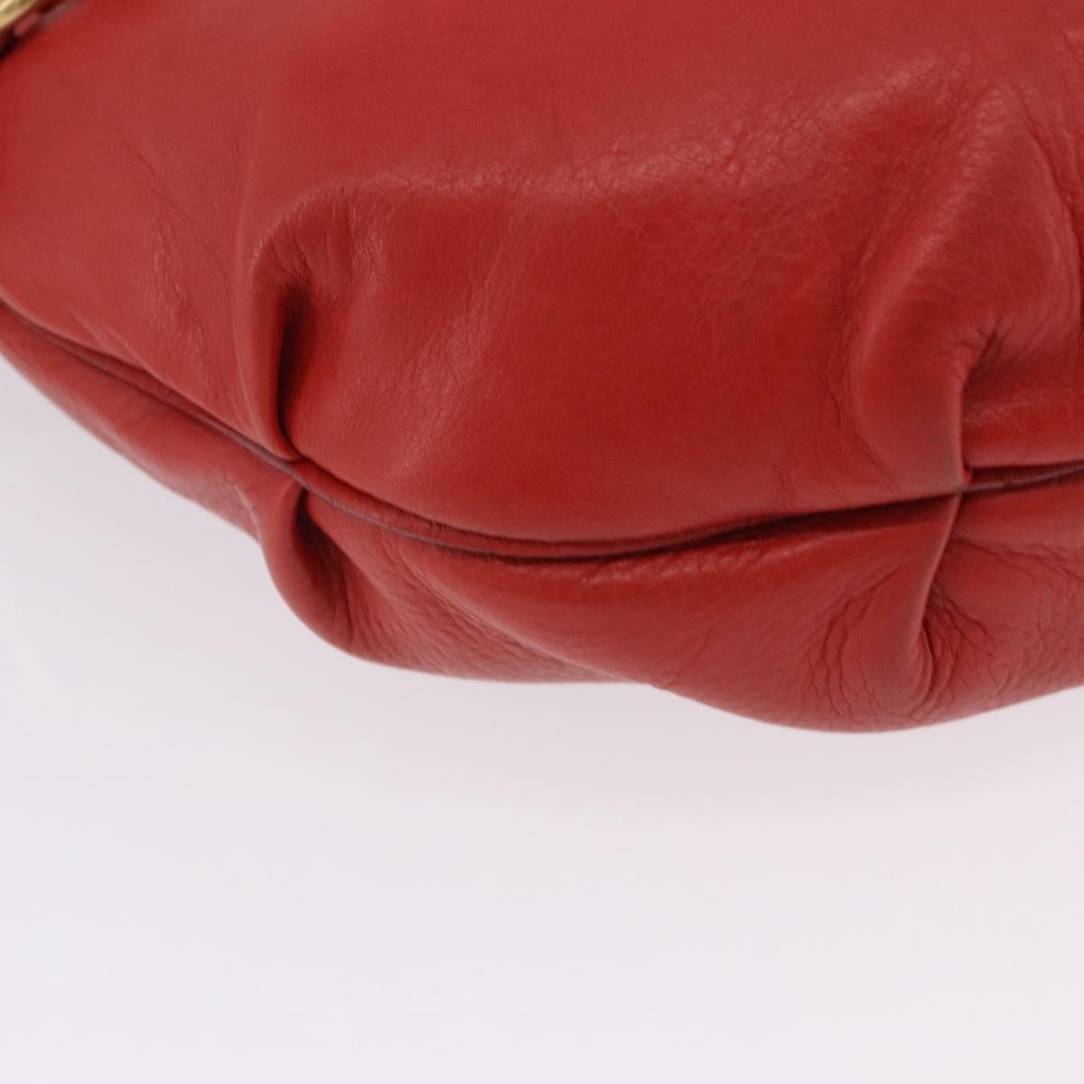 Ferragamo Red Leather Hobo Bag