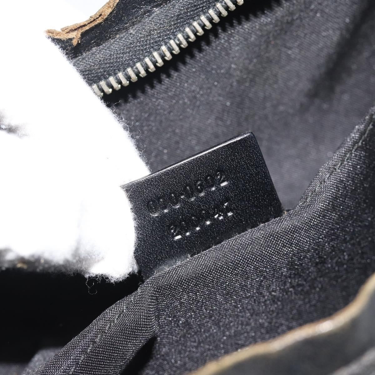 Gucci Black Monogram Canvas Shoulder Bag