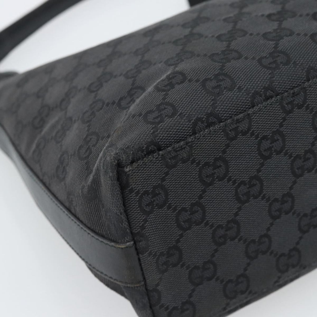 Gucci Black Monogram Canvas Shoulder Bag