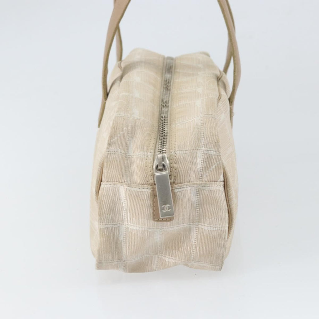 Chanel Tan & White Travel Shoulder Bag