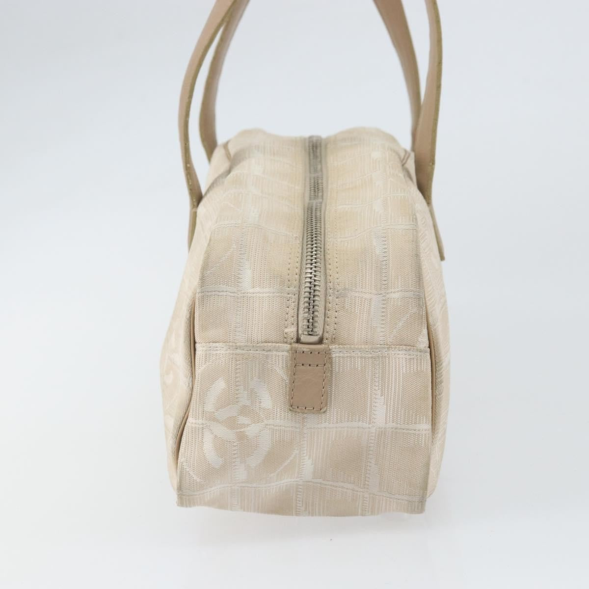 Chanel Tan & White Travel Shoulder Bag