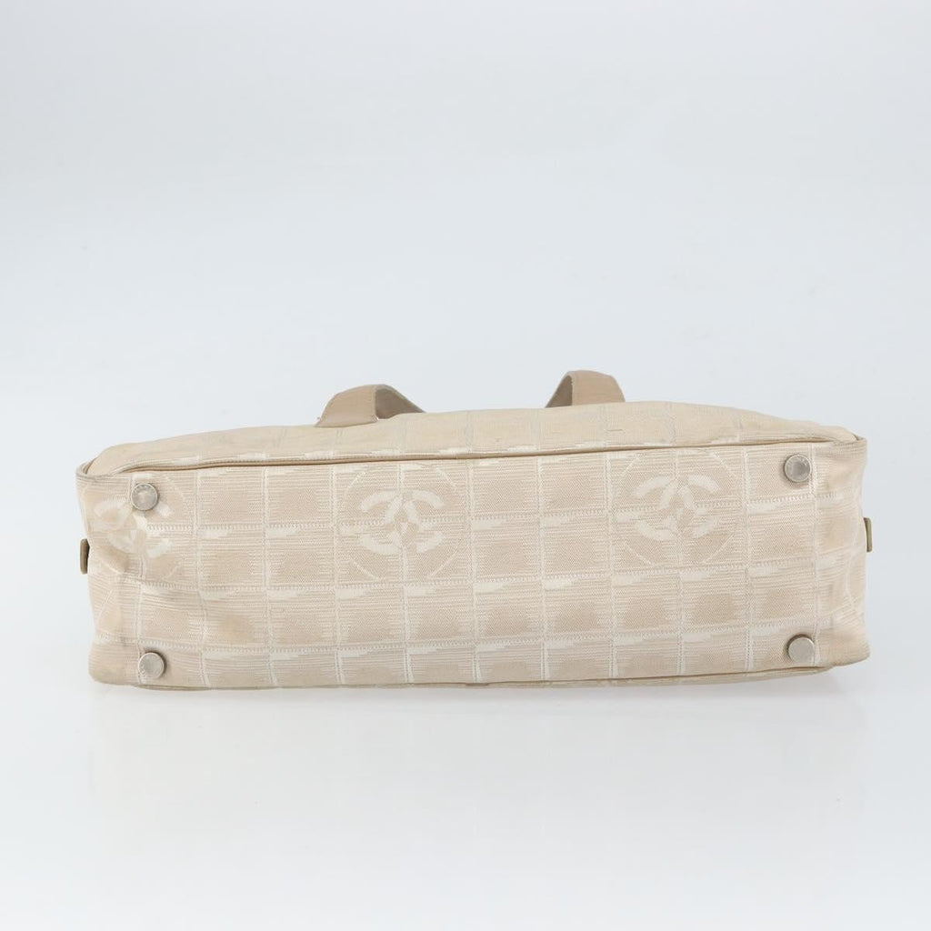 Chanel Tan & White Travel Shoulder Bag