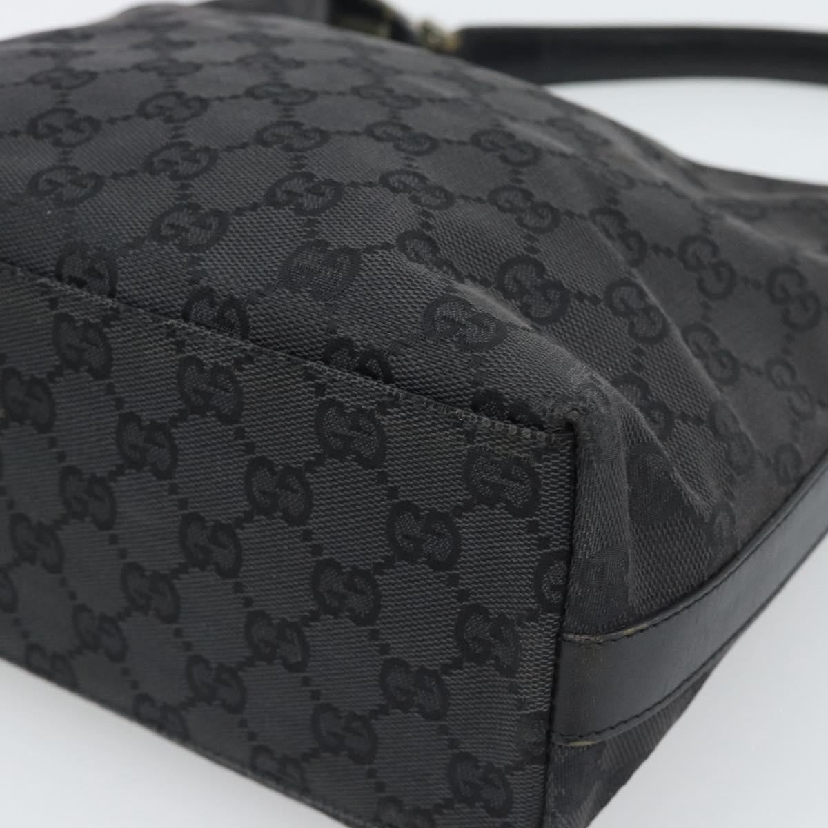 Gucci Black Monogram Canvas Shoulder Bag