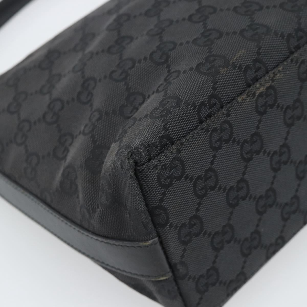Gucci Black Monogram Canvas Shoulder Bag