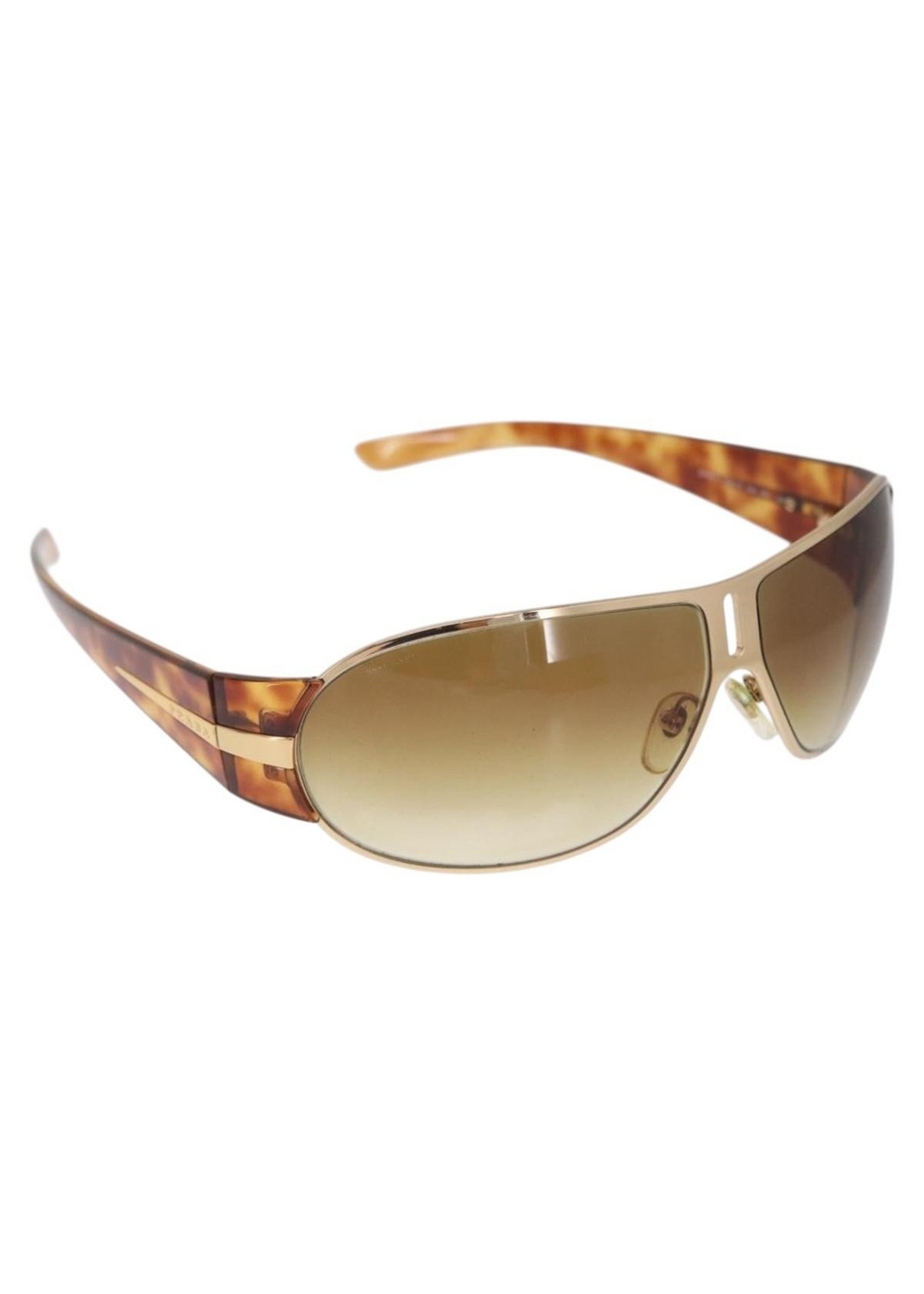 Prada Brown Tortoise Shield Sunglasses