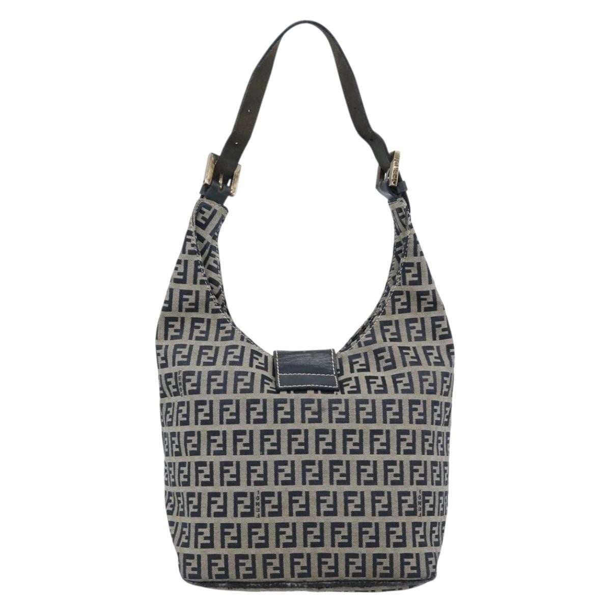 Fendi Navy Zucchino Baguette