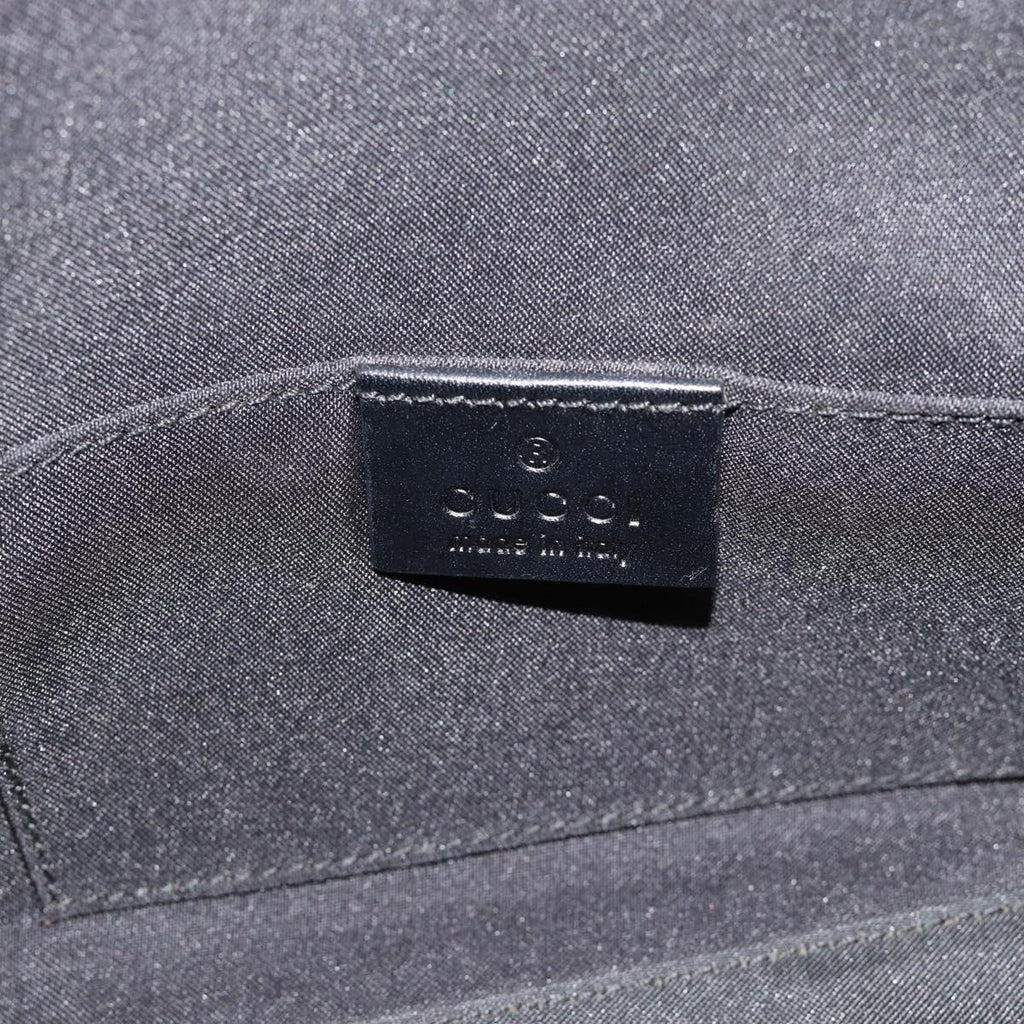 Gucci Black Monogram Canvas Shoulder Bag