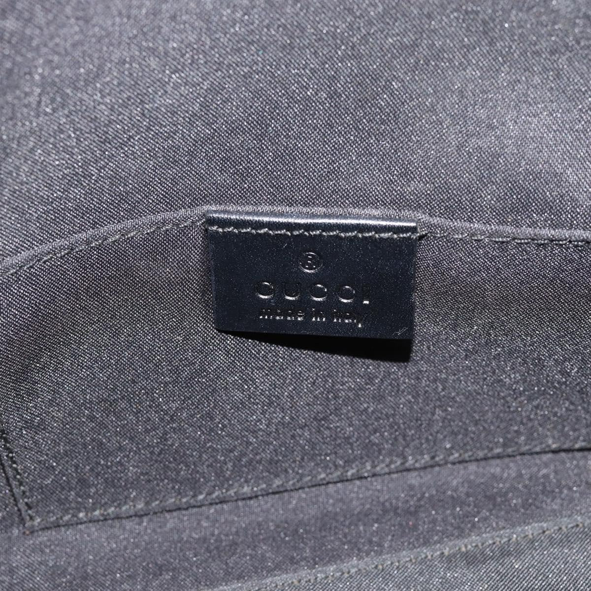 Gucci Black Monogram Canvas Shoulder Bag