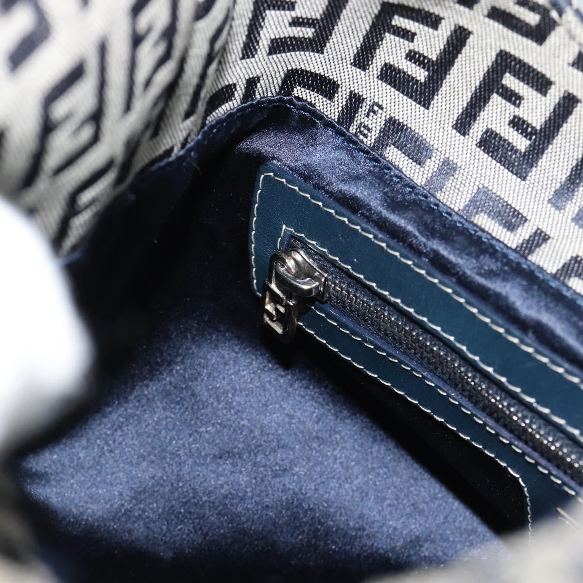 Fendi Navy Zucchino Baguette