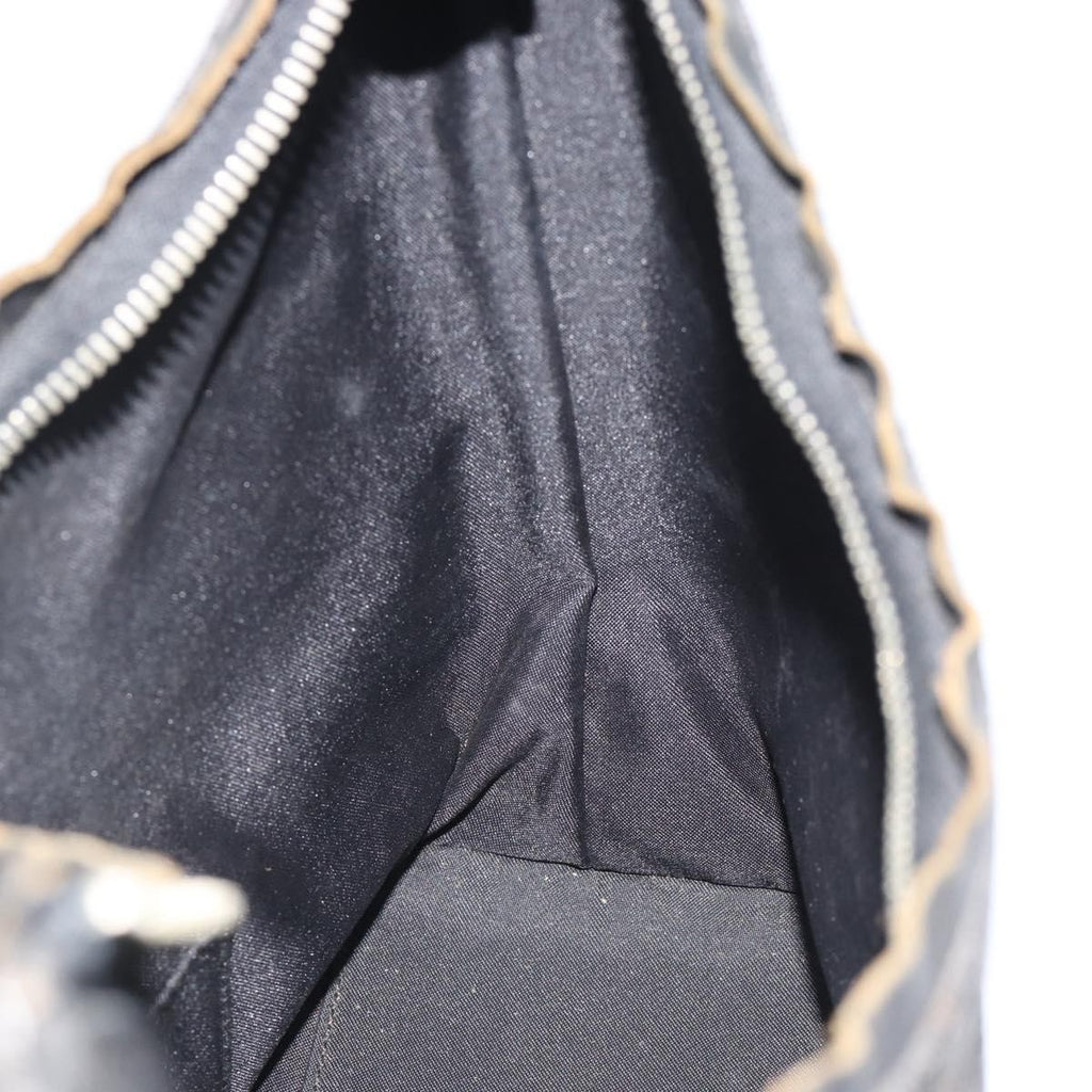 Gucci Black Monogram Canvas Shoulder Bag
