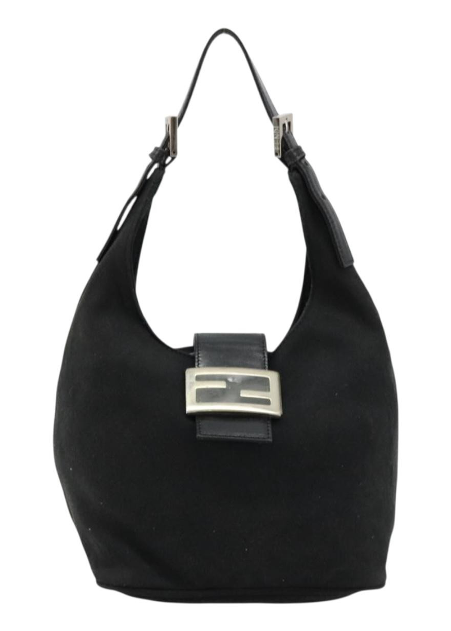 Fendi Black Shoulder Baguette