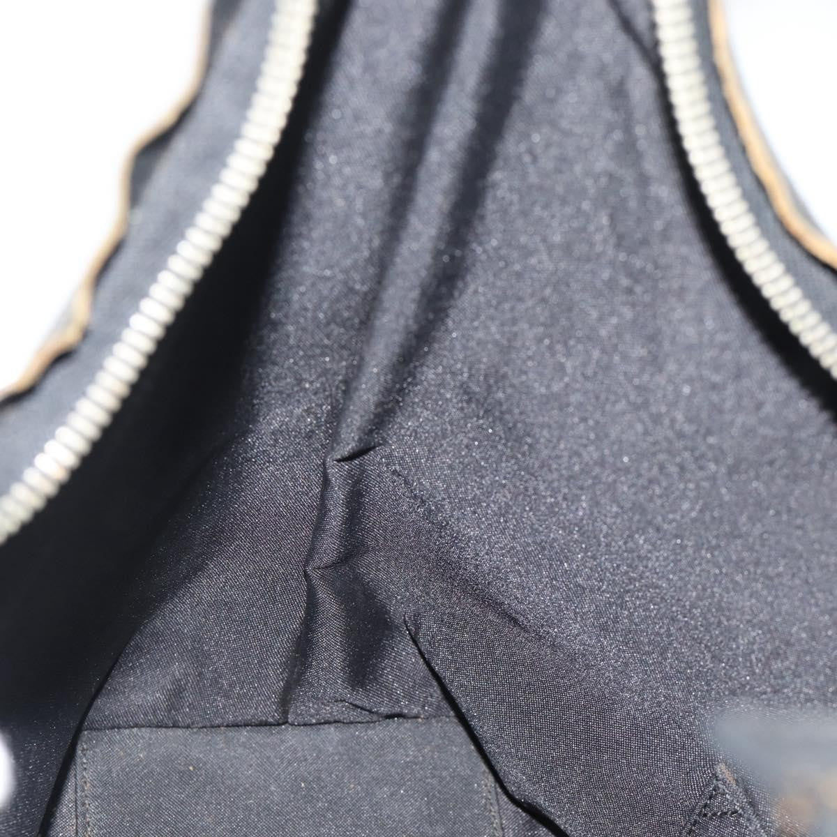 Gucci Black Monogram Canvas Shoulder Bag