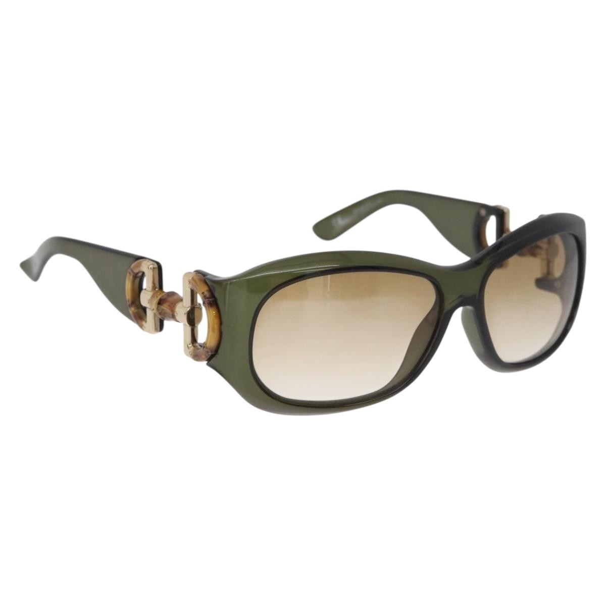 Gucci Green Bamboo Sunglasses