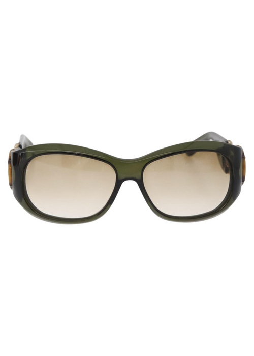 Gucci Green Bamboo Sunglasses