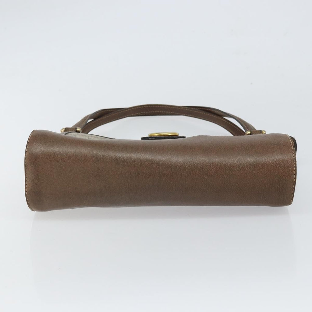 Gucci Monogram Brown Trimmed Shoulder Bag