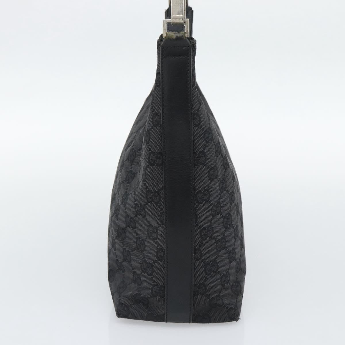 Gucci Black Monogram Canvas Shoulder Bag
