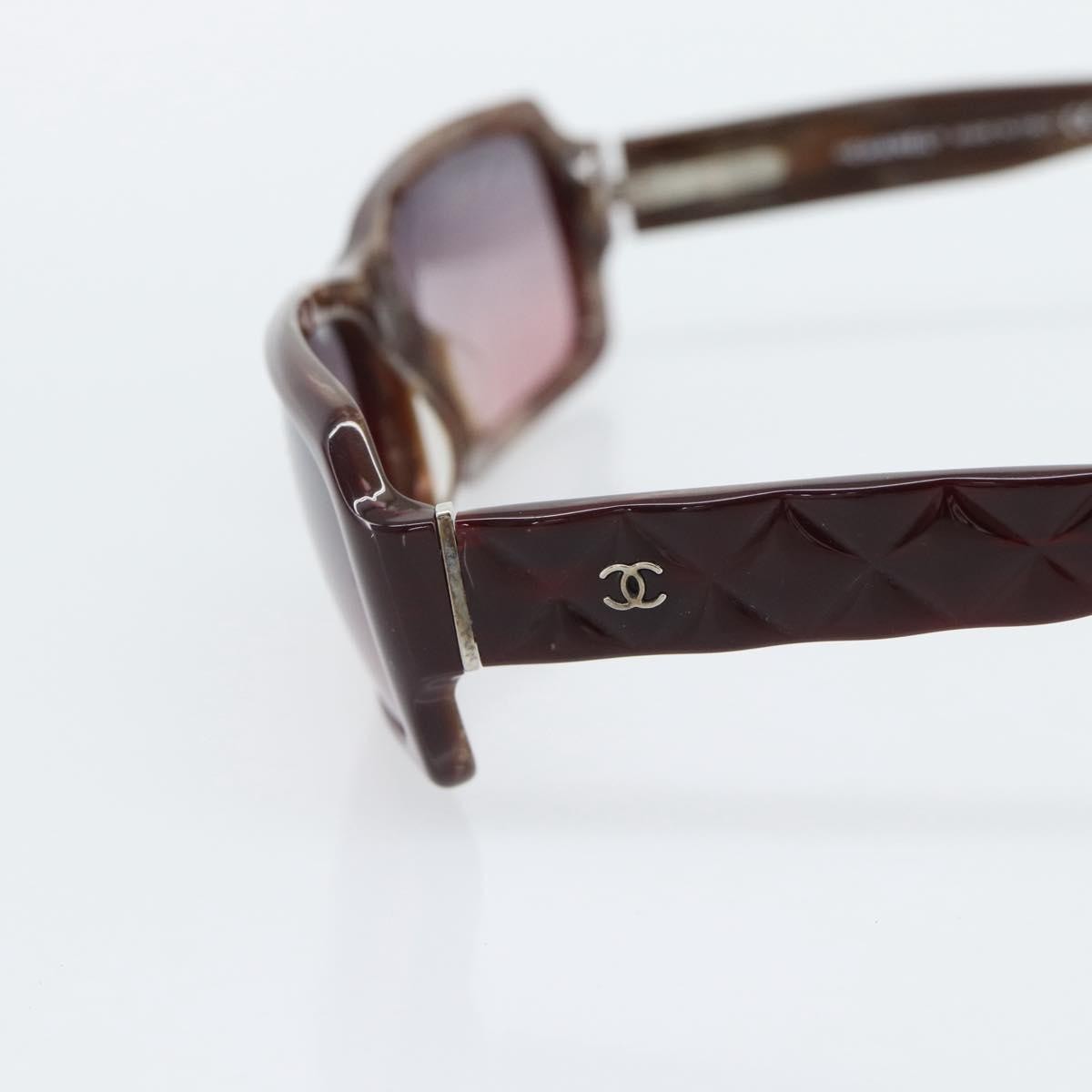 Chanel Brown Quilted Sunglasses