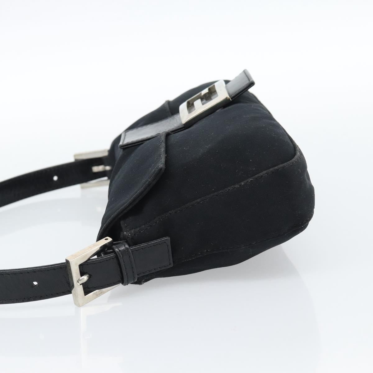 Fendi Black Nylon Baguette