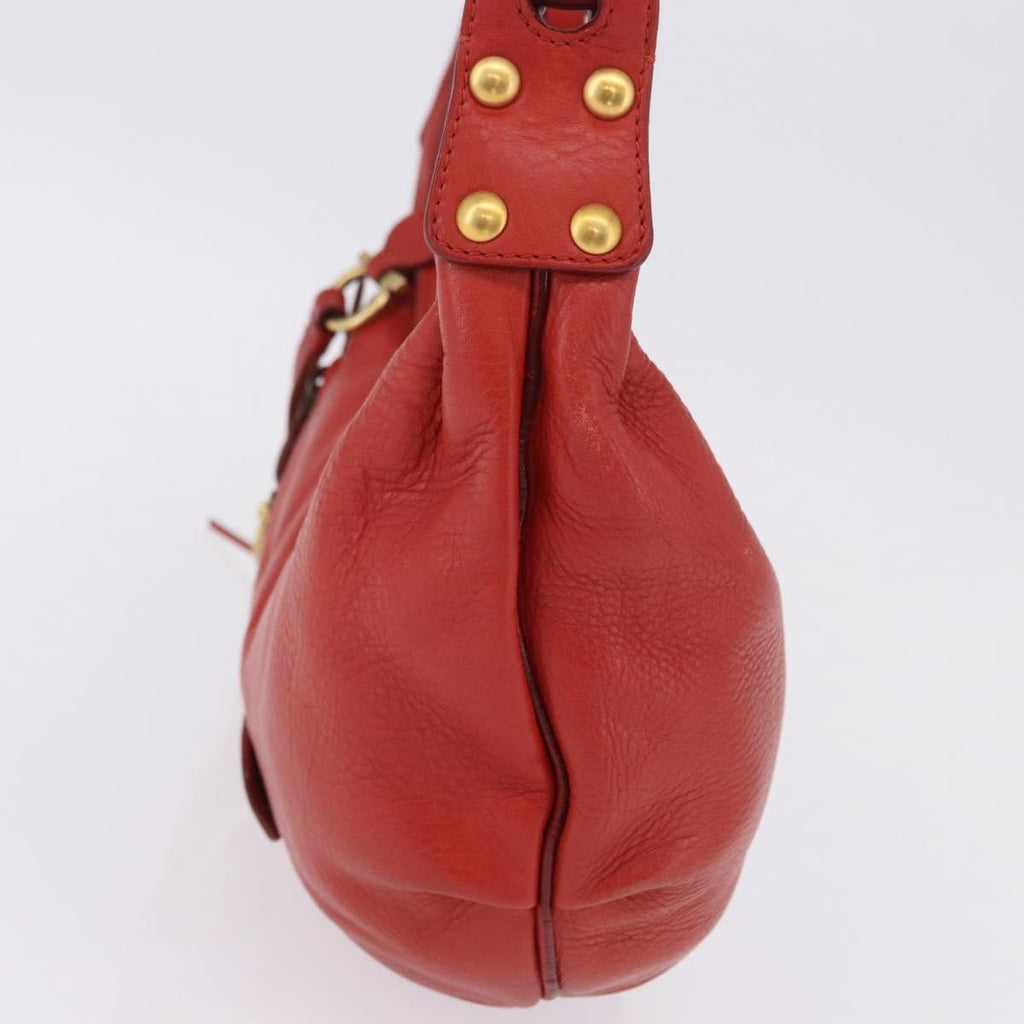 Ferragamo Red Leather Hobo Bag