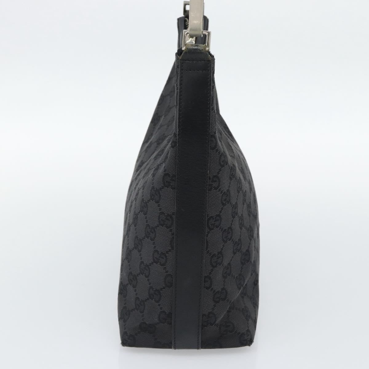 Gucci Black Monogram Canvas Shoulder Bag