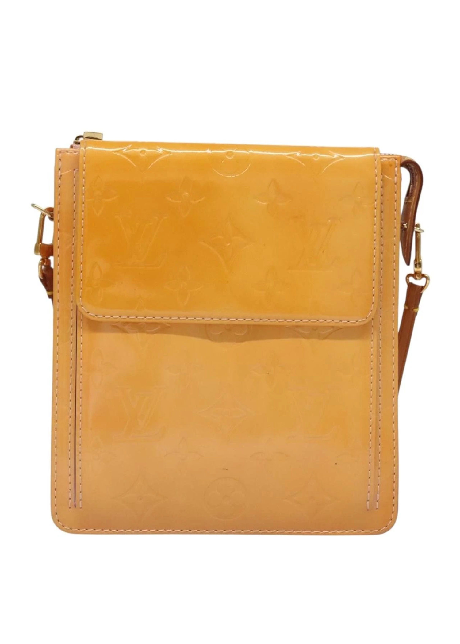Louis Vuitton Orange Vernis Handbag