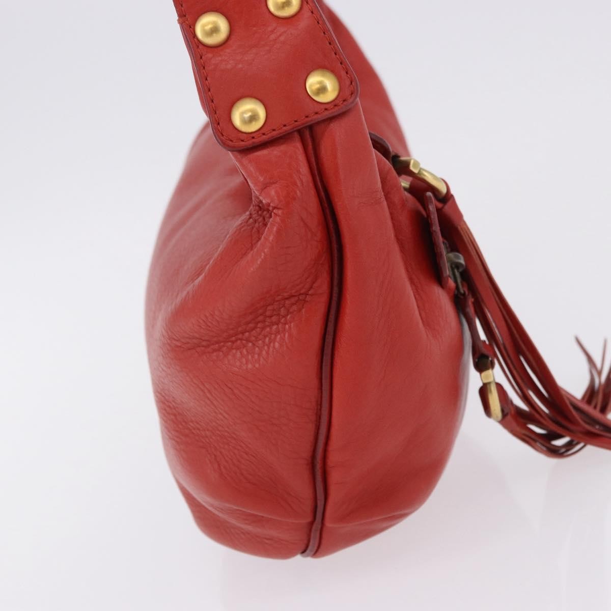 Ferragamo Red Leather Hobo Bag